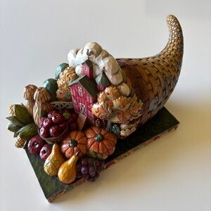 2010 Jim Shore Heartwood Creek “COUNTRY BOUNTY” Cornucopia, Thanksgiving